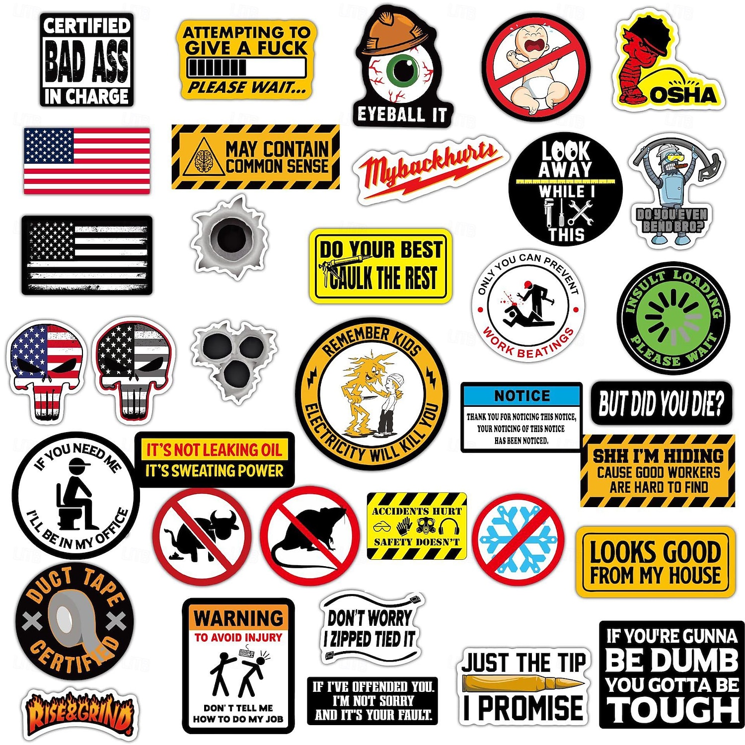 150 Pcs Hard Hat Stickers (Dairy) for Tool Box Helmet Funny Stickers for Adults Joke Meme Vinyl and Waterproof Stickers for Mechanics Electricians Union Oil Field Army 2025 - $13.99 –P5