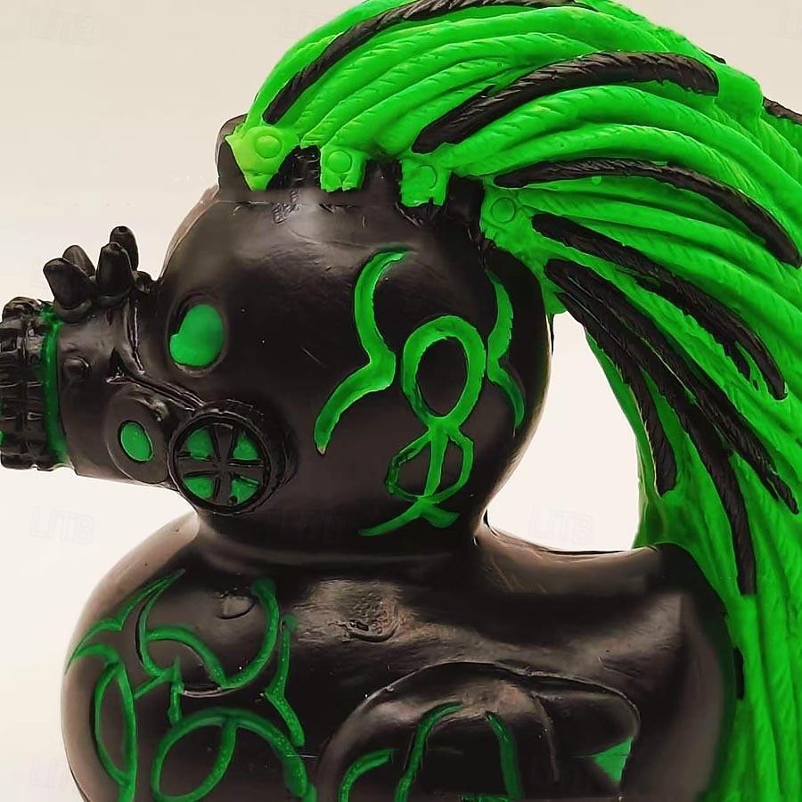 decor statuie de rață colecție rășină satanic, punk, gotic și rock'n'roll ducks - completări perfecte pentru dna. display-ul excentric și cu tematică întunecată a Valentinei 2026 - $16.99 –P5