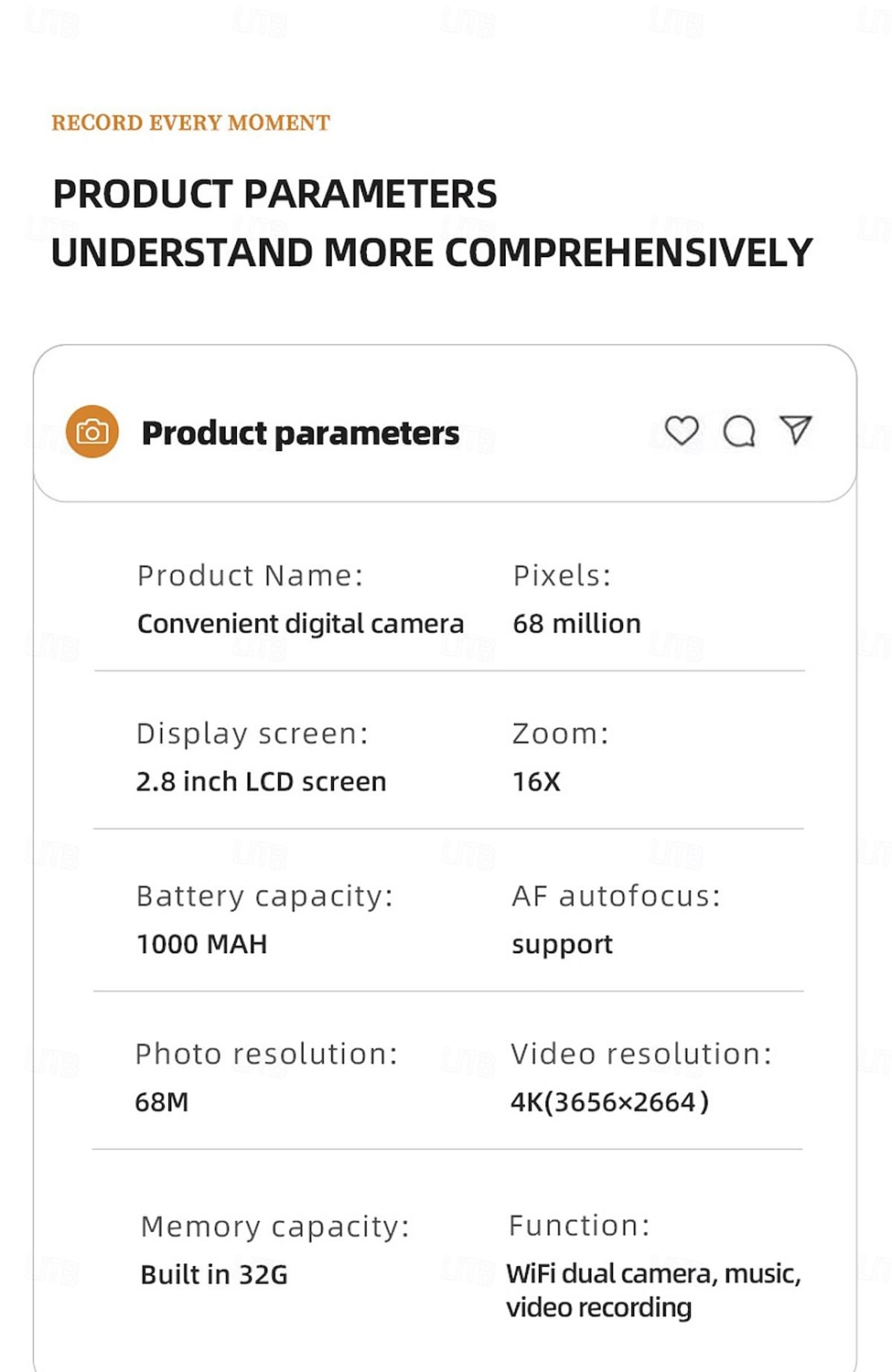 high-definition anti-shake 6800w echte 4k high-definition digitale studentencamera 16x zoomcamera en videorecorder 2025 - $106.99 –P13
