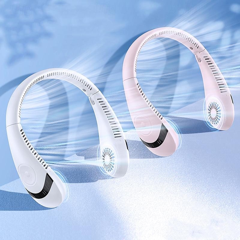 5000mAh Hanging Neck Fan – Portable Folding Bladeless Air Cooler, USB Type-C Rechargeable for Sports & Travel 2025 - $28.99 –P9