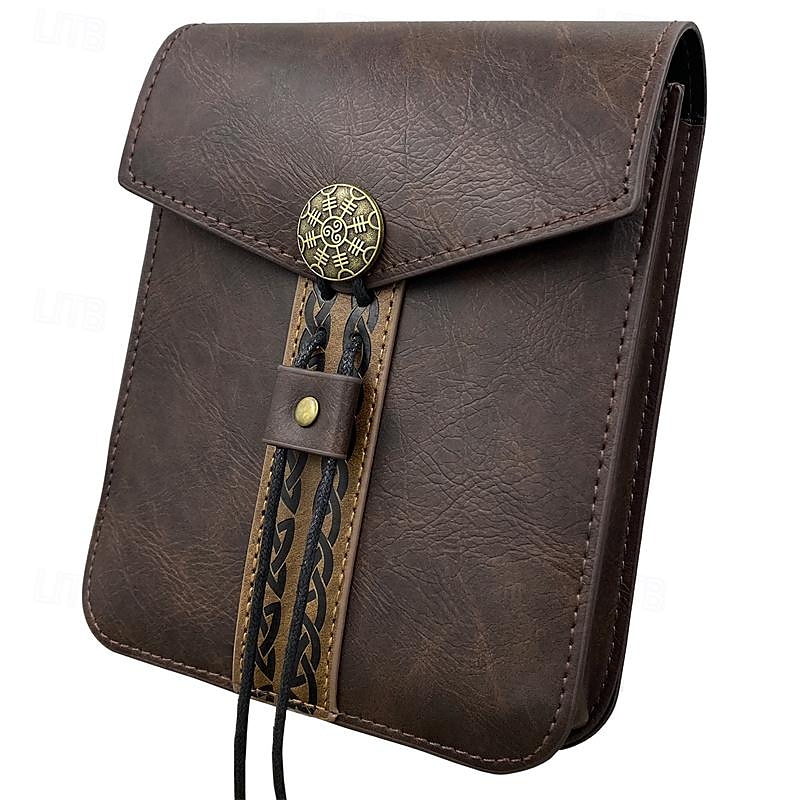 Punk e gótico Medieval Século XVII saco bolsa de cinto saco de dados Ranger Elfo Homens Mulheres Unisexo Celta Viking Fantasia Carnaval Baile de Máscaras dia das Bruxas Mascarilha Adulto Bolsa de 2025 por $23.99 –P3