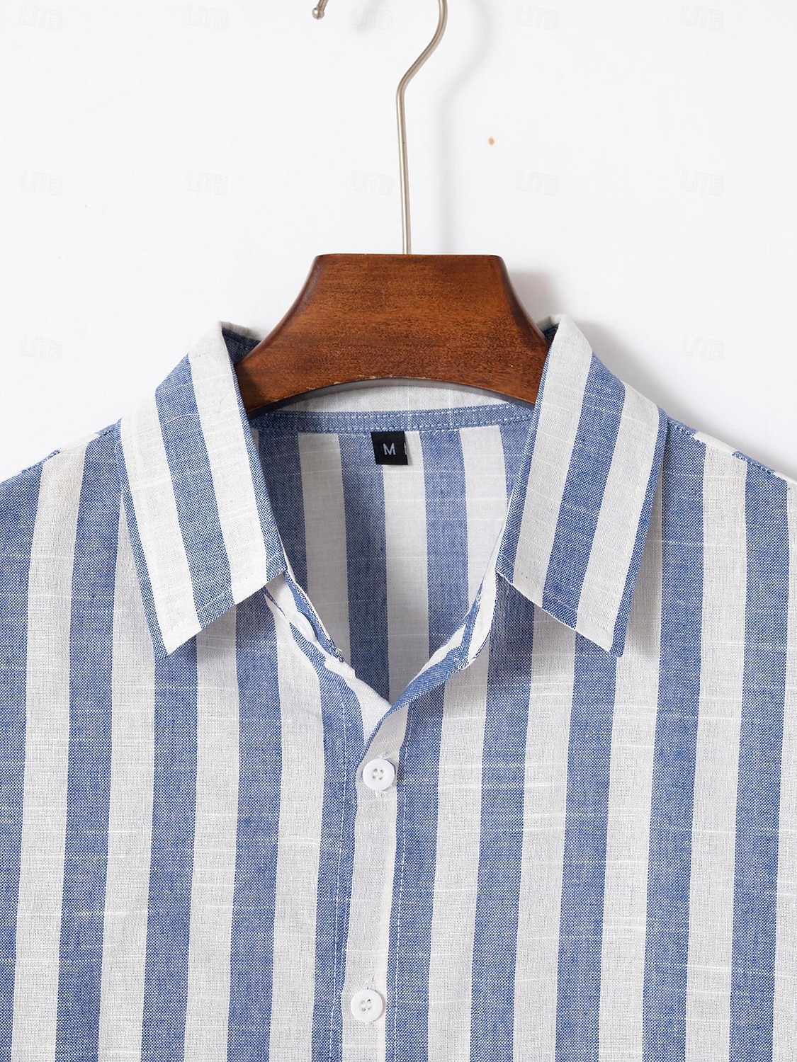 Per uomo Camicia Camicia di lino Camicia Estiva Camicia casual Camicia da Spiaggia Camicia di cotone A righe Vacanza Camicia hawaiana Nero Rosa Rosso Azzurro cielo Manica Lunga Collo ripiegato del 2025 a $28.99 –P1
