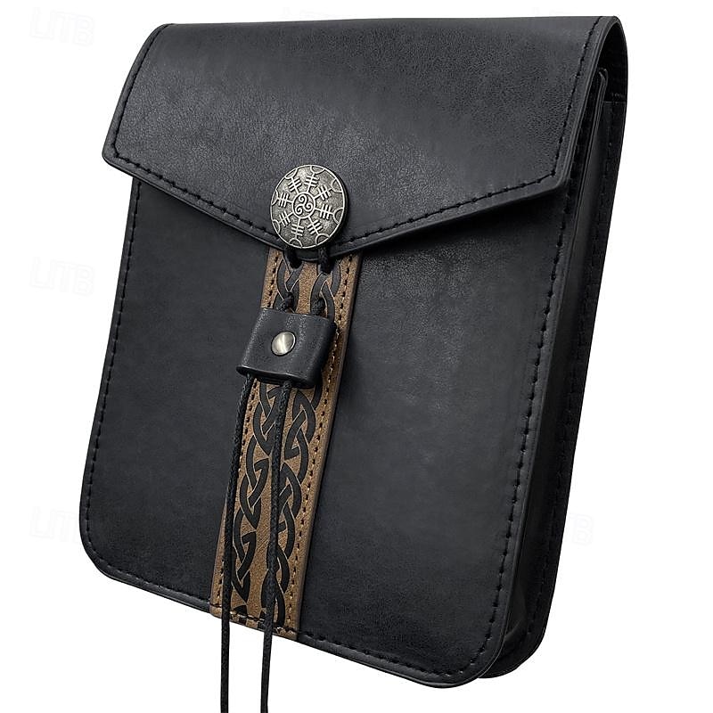 Punk e gótico Medieval Século XVII saco bolsa de cinto saco de dados Ranger Elfo Homens Mulheres Unisexo Celta Viking Fantasia Carnaval Baile de Máscaras dia das Bruxas Mascarilha Adulto Bolsa de 2025 por $23.99 –P7