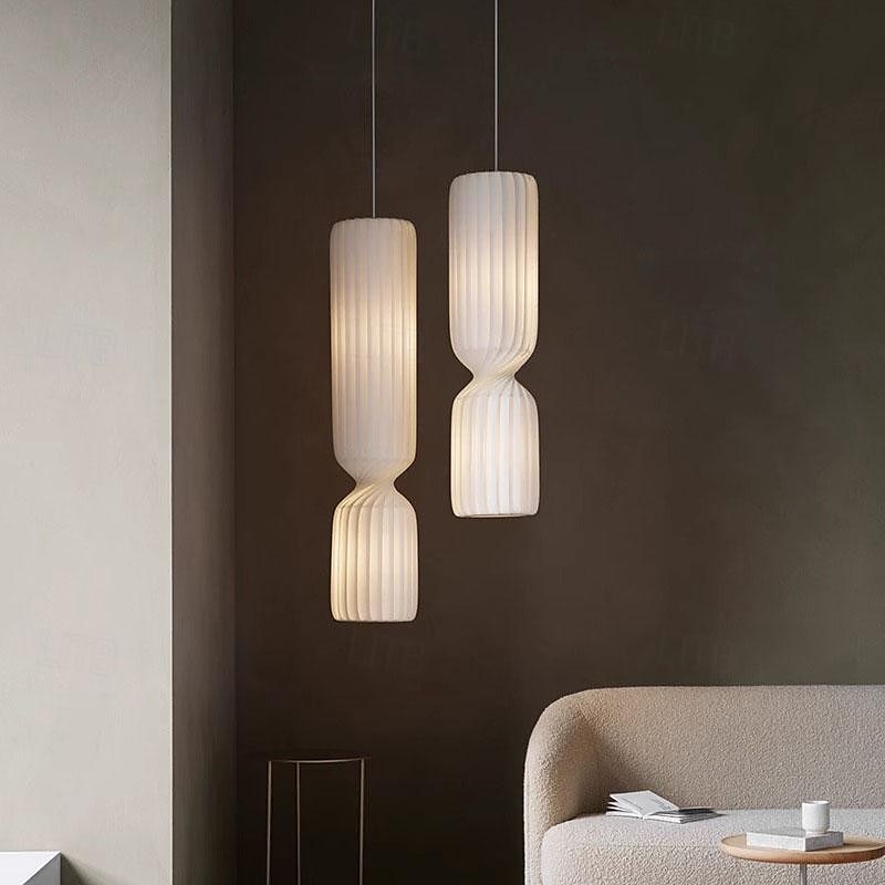 led-hanglamp 3-kleurig licht 25cm 1-licht zijde stof vintage kunst hanglamp voor keukeneiland café bar boerderij 110-240v 2025 - $499.99 –P7