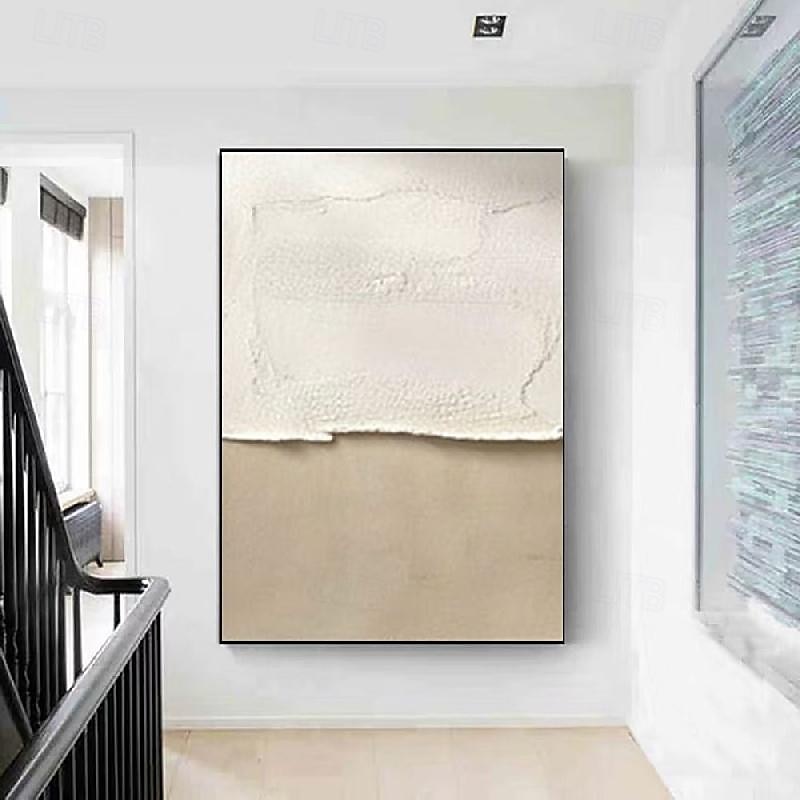 oil painting handmade Mid Century Abstract White oil painting  Neutral Decor White Plaster painting Wall Art  New*Minimal Scandinavian Medieval  3D Textured Painting Artwork 2025 - $116.99 –P6