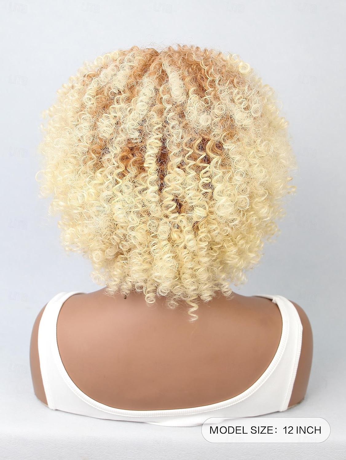 Synthetic Wig Water Wave Bob Neat Bang Wig 12 inch Light golden Synthetic Hair Women's Blonde Multi-color 2025 - $24.99 –P5
