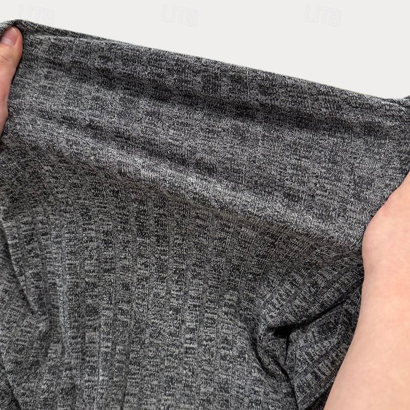 Men's Color Block Tee Short Sleeve Shirt Ribbed Knit tee Tee Top Short Sleeve V Neck Summer Spring & Summer Solid Color Pit Strip Sports Daily V Neck Outdoor Casual Black White Blue Top Tee for Men 2025 - $17.99 –P1