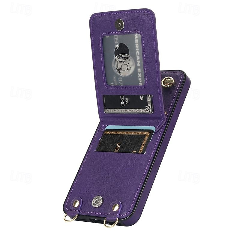 Phone Case For Samsung Galaxy S24 S23 S22 S21 S20 Ultra Plus FE S25 Ultra Back Cover Wallet Case Zipper with Lanyard Kickstand Retro TPU PU Leather 2025 - $23.99 –P17