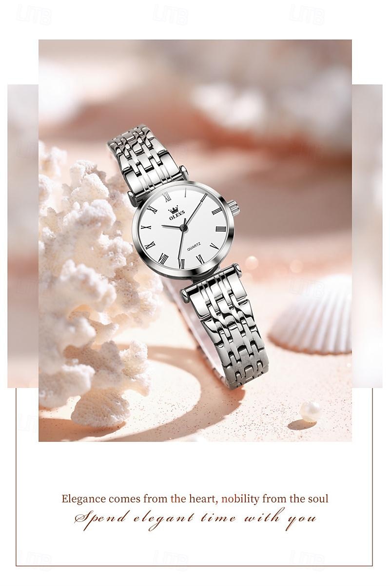New Olevs Olevs Brand Fashion Women'S Quartz Watch Simple Fashion Trend Travel Sports Leisure Waterproof Steel Belt Women'S Wristwatch 2025 - $28.99 –P5