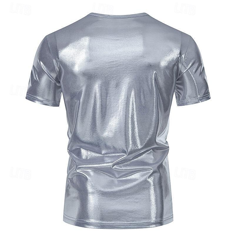 Retro Vintage 1970s Disco T-shirt Disco Round Neck Men's Halloween Carnival Masquerade Event / Party Bachelorette Party Pride Parade Adults' T-shirt 2025 - $22.99 –P5