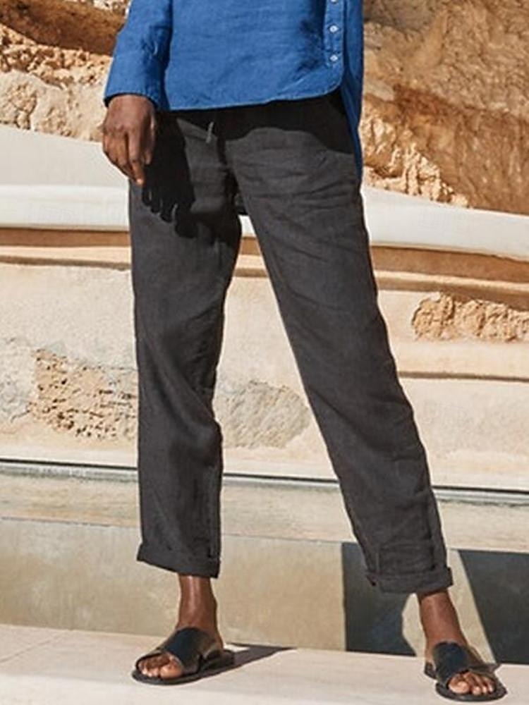 Femme short capri Casual Quotidien Longue Plein Cordon Poches latérales Respirabilité Confortable Non Elastique Fin de semaine Noir Kaki Gris Printemps été Standard de 2025 ? $22.99 –P4