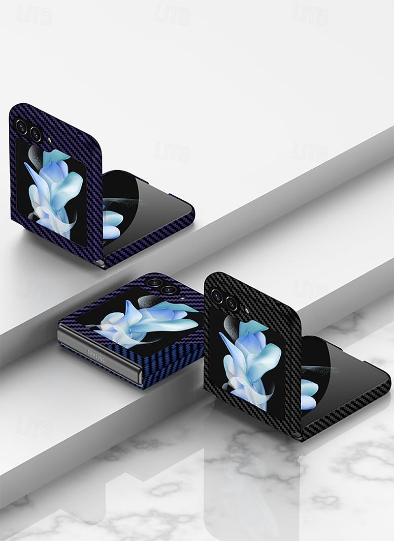 telefon Carcasă Pro Samsung Galaxy Z Flip 7 Z Flip 6 Z Flip 5 Z Flip 4 Z Flip 3 Zadní kryt se stojánkem Podpora bezdrátového nabíjení Nárazuvzdorné PC Kov 2025 - $26.99 –P1