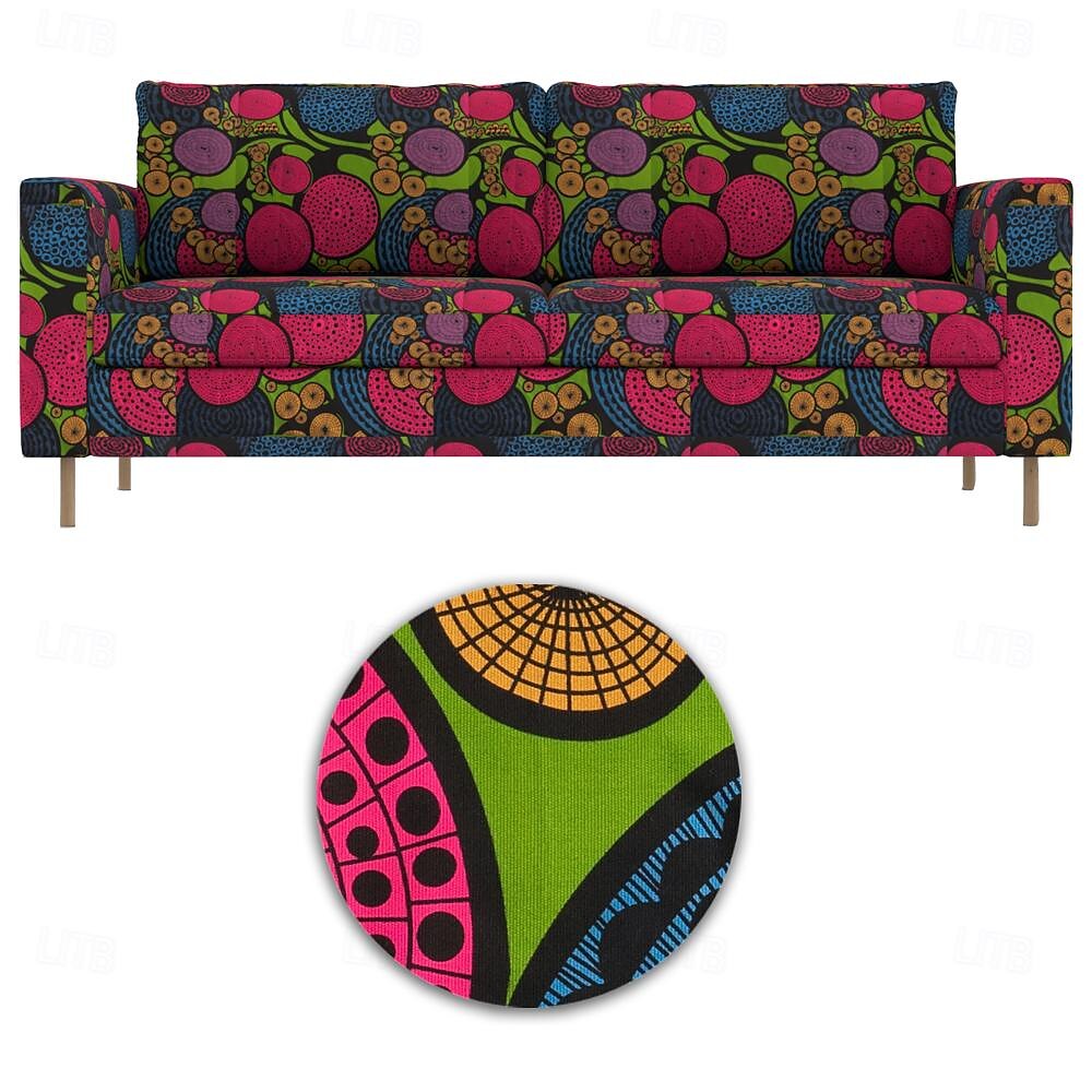 Capa de Sofá de 2 Lugares 3 Lugares 100% Algodão Capa Floral com Almofada de 2025 por $268.49 –P12