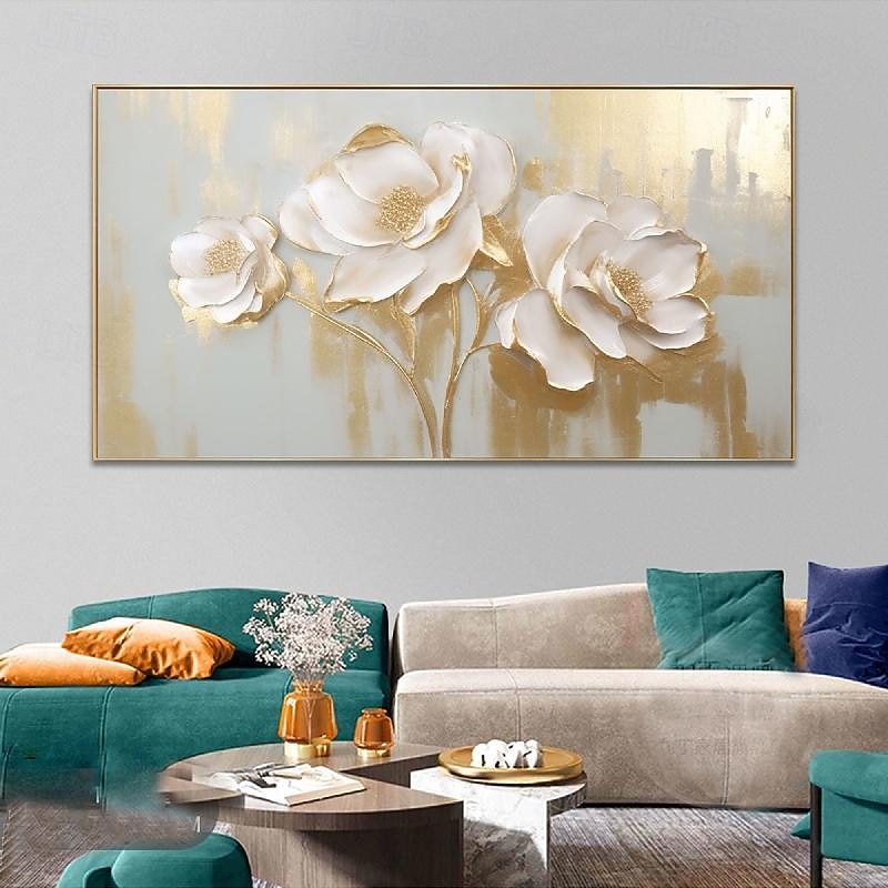 pictură în ulei forală pictură manuală abstractă artă cu flori 3d pictură în ulei pe pânză pictură în ulei peisaj natural realizat manual decorarea casei pictură în ulei cu flori de trandafir artă 2026 - $69.99 –P16