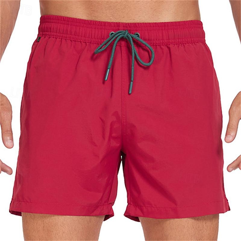 Hombre Pantalones de Surf Pantalones de Natación Boxers de Natación Correa Cintura elástica Plano Comodidad Secado rápido Corto Festivos Playa Fin de semana Moda Casual Azul cielo Sandía Roja 2025 - $21.99 –P6
