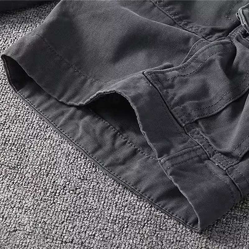 Men's Tactical Shorts Cargo Shorts Shorts Buttons Drawstring Multi Pocket Plain Wearable Short Outdoor Daily Camping & Hiking Fashion Classic Black White 2025 - $26.99 –P20