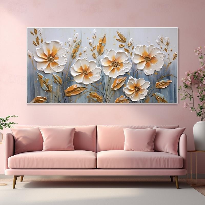 pictură în ulei forală pictură manuală abstractă artă cu flori 3d pictură în ulei pe pânză pictură în ulei peisaj natural realizat manual decorarea casei pictură în ulei cu flori de trandafir artă 2026 - $69.99 –P7