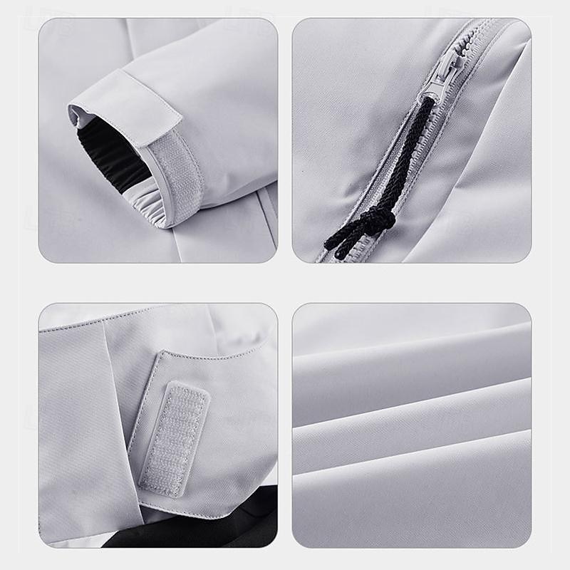 Hombre Chaqueta de Esquí Al aire libre Bloque de color Impermeable Resistente al Viento Sudadera abrigo de nieve Abrigo de esquí Viaje Negro Naranja Caqui Verde claro 2025 - $39.99 –P6