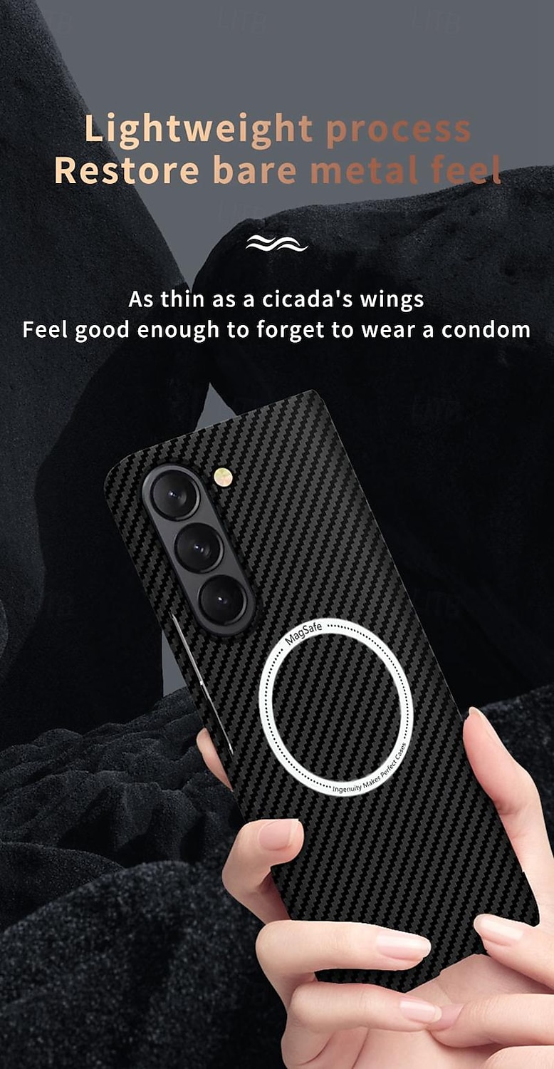 Phone Case For Samsung Galaxy Z Fold 6 Z Fold 5 Z Fold 4 Z Fold 3 Z Fold 2 Back Cover Support Wireless Charging Shockproof PC 2025 - $26.99 –P4