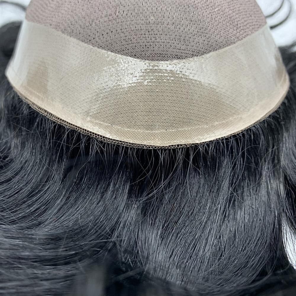 pezzi di capelli e parrucche capelli umani uomini parrucchino mono pizzo con npu intorno sistemi di pizzo dimensioni 7x9 pollici 6''lunghezza 1b 6x8 7x9 8x10 del 2025 a $196.99 –P5