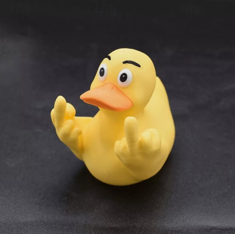 legrační domácí socha prostředníčku kachny, zahradní dekorace z pryskyřice mini kachna, rustikální výzdoba venkovské kuchyně, ozdoba na stůl s hospodářskými zvířaty jako dárek pro kolaudaci ručně 2025 - $7.99 –P7