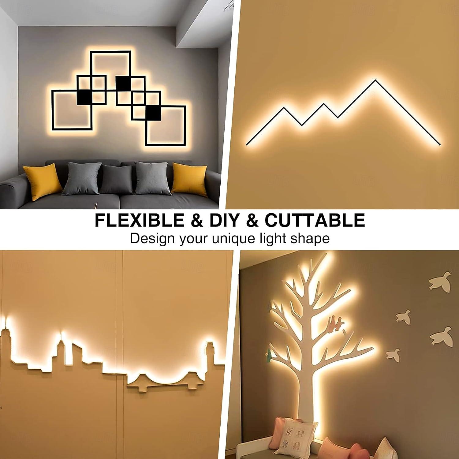 Bande lumineuse LED 12 V DC 5,5 x 2,1 mm, connecteur SMD 2835, 16,6 pi, 5 mètres, ruban lumineux adapté à la maison, à la cuisine, aux fêtes, à Noël, etc. (sans adaptateur secteur) de 2025 ? $8.49 –P8