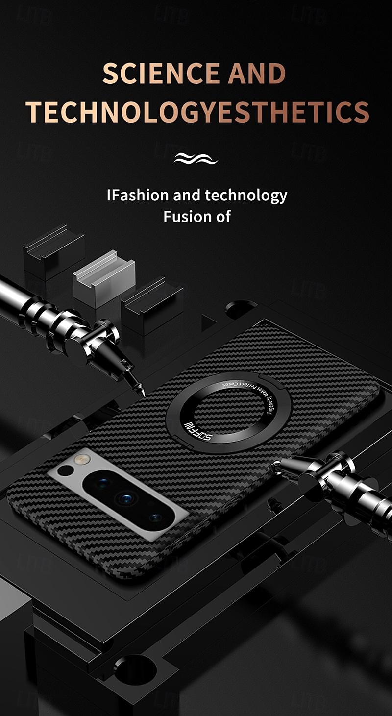 телефон Кейс для Назначение Google Pixel 8 Pro Pixel 8 Pixel 7 Pixel 7 Pro Кейс на заднюю панель со стендом Поддержка беспроводной зарядки Защита от удара ПК Металл 2025 - $20.99 –P10