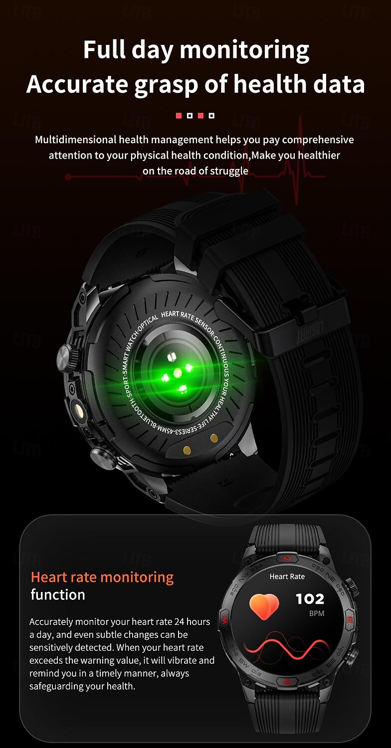 LOKMAT ZEUS 7 PRO Smart Watch 1.43 inch Smartwatch Fitness Running Watch Bluetooth Pedometer Call Reminder Activity Tracker Compatible with Android iOS Women Men Long Standby Hands-Free Calls 2025 - $57.99 –P11