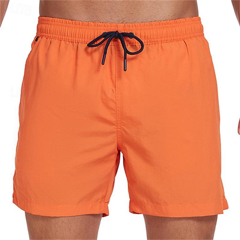 Hombre Pantalones de Surf Pantalones de Natación Boxers de Natación Correa Cintura elástica Plano Comodidad Secado rápido Corto Festivos Playa Fin de semana Moda Casual Azul cielo Sandía Roja 2025 - $21.99 –P10