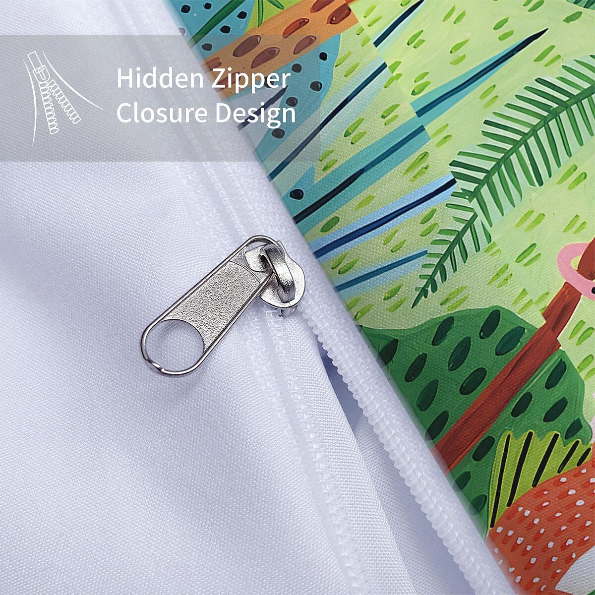tropical rainforest series 3-delat påslakanset för sommaren mjuk hudvänlig långvarig för hotellrum gästrum sängkläder bekvämt set 2025 - $60.99 –P9