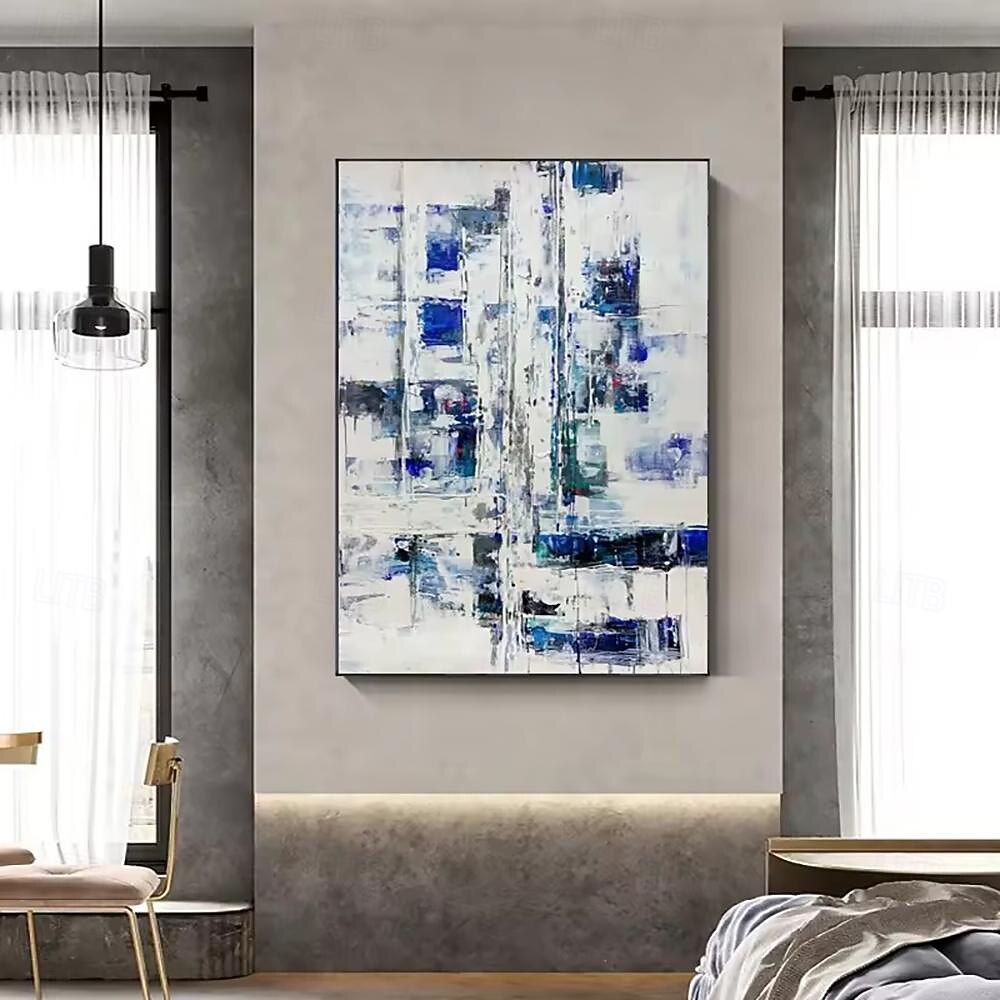 met de hand gemaakt olieverfschilderij canvas muurkunstdecoratie modern abstract voor huisdecor gerold frameloos ongerekt schilderij 2025 - $41.99 -P3