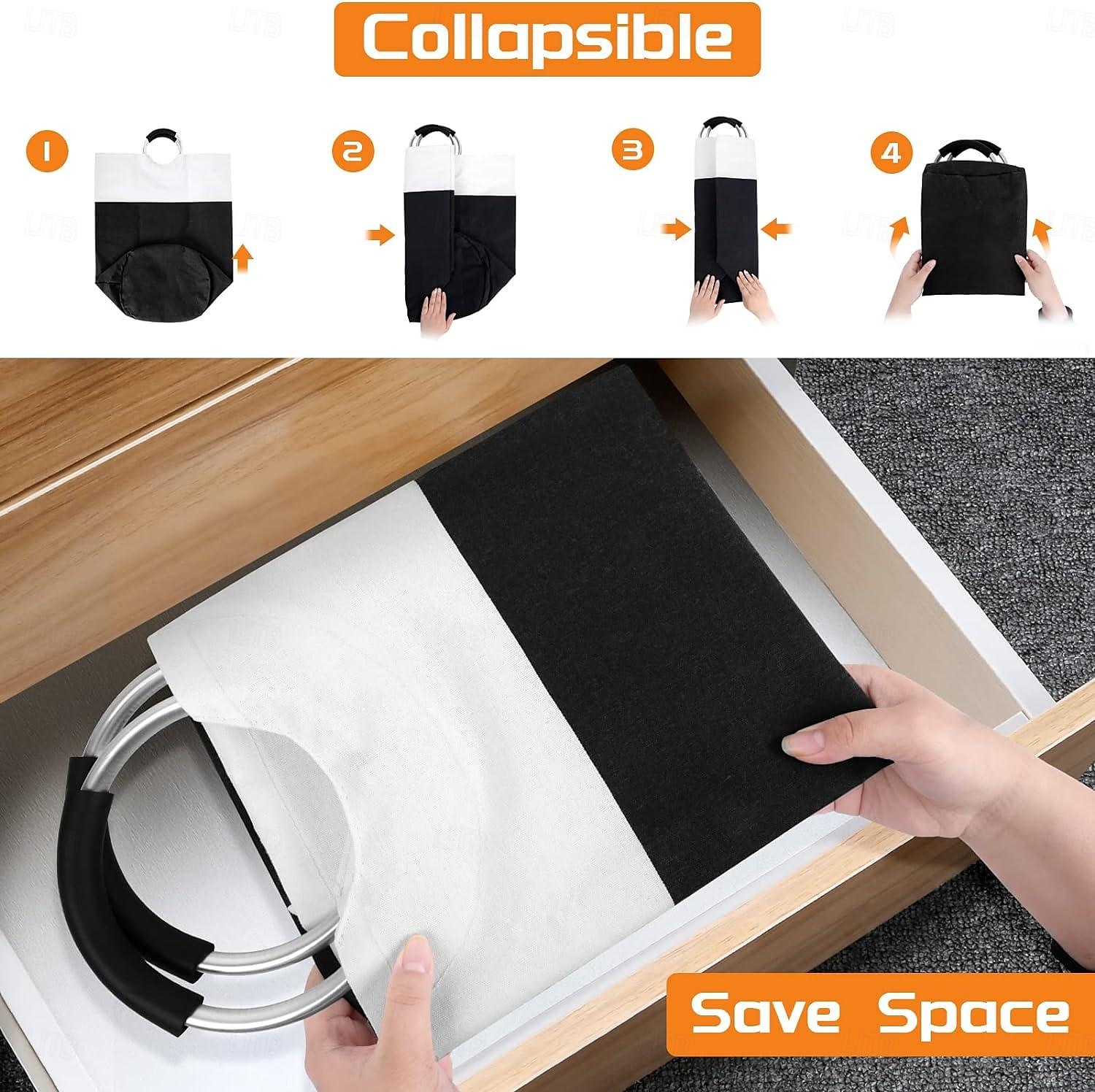 Laundry Basket, Laundry Hamper, Collapsible Laundry Baskets, Dirty Clothes Hamper, Waterproof with Foam Protected Aluminum Handles for College Dorm, Family 90L 2025 - $18.49 –P7