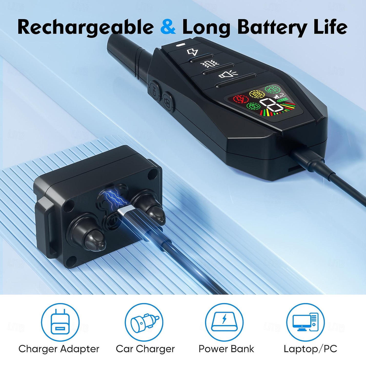 3300Ft Dog Training Collar LCD Battery Display with Remote Rechargeable Waterproof E Collar with Beep Vibration Shock High Quality 2025 - $51.99 –P5