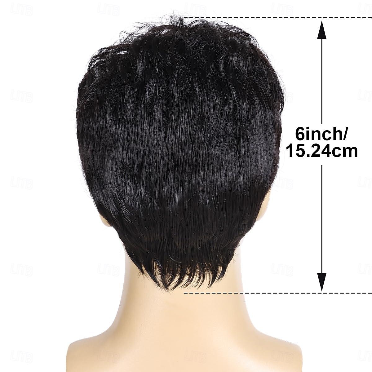 Mens Wigs Short Black Wigs for Men Natural Curly Layered Synthetic Full Hair Replacement Wig for Male Daily Wear Party Cospaly Costume Halloween 2026 - $18.49 –P5