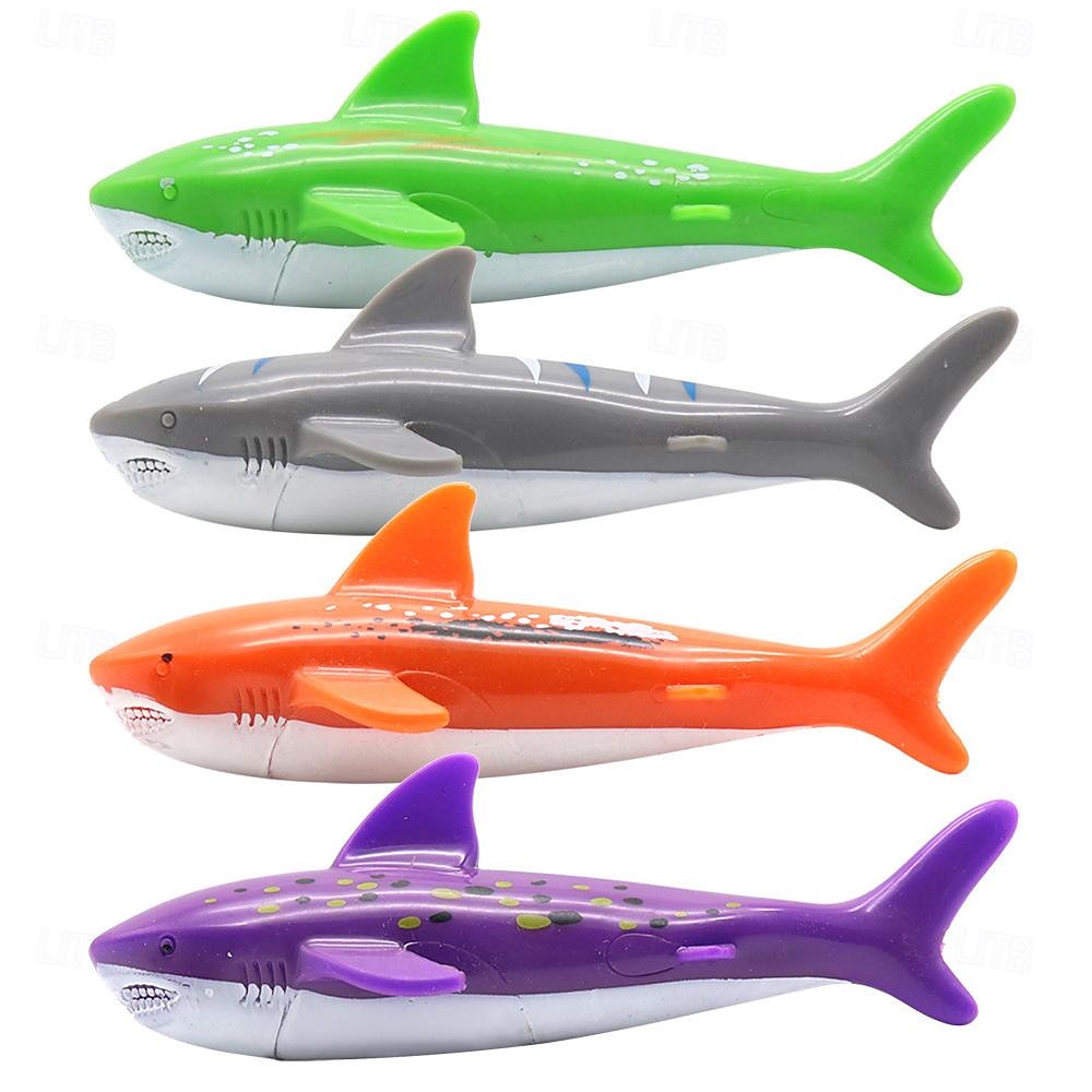 Jouets de piscine de plongée, natation sous-marine, lancer de requin torpille de plongée, paquet de 4 de 2025 ? $19.34 –P4