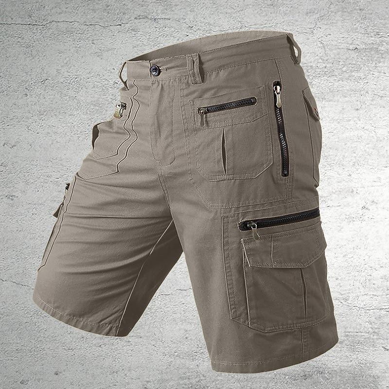 Homens Shorts táticos Bermuda Cargo Calção Shorts de Trilha Botões Bolso multi Tecido Vestível Curto Ao ar livre Diário Acampar e Caminhar Moda Clássico Preto Verde Claro de 2025 por $31.99 –P10