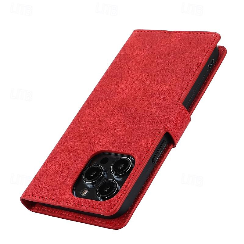τηλέφωνο tok Για iPhone 16 iPhone 15 Pro Max Plus iPhone 14 13 12 11 Pro Max Plus Mini SE Πίσω Κάλυμμα με βάση στήριξης Μαγνητική με λουράκι καρπού Ρετρό TPU PU δέρμα 2025 - $14.99 –P9