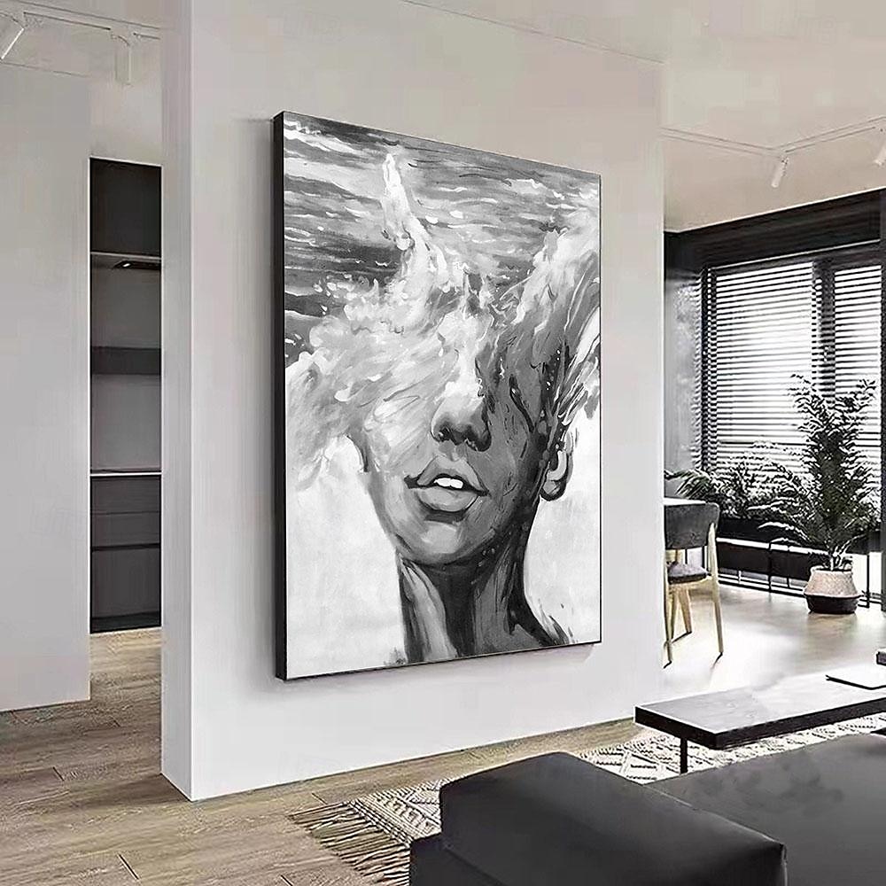 abstrakte Dame Malerei handgemalte Frau Gesicht Ölgemälde Kunstwerk Frau Leinwand Dekor handgemalte Wandkunst Frau Meer Sturm Leinwand Ölgemälde Kunst gesichtslose Porträt Malerei nackt Ölgemälde 2025 - $125.99 –P3