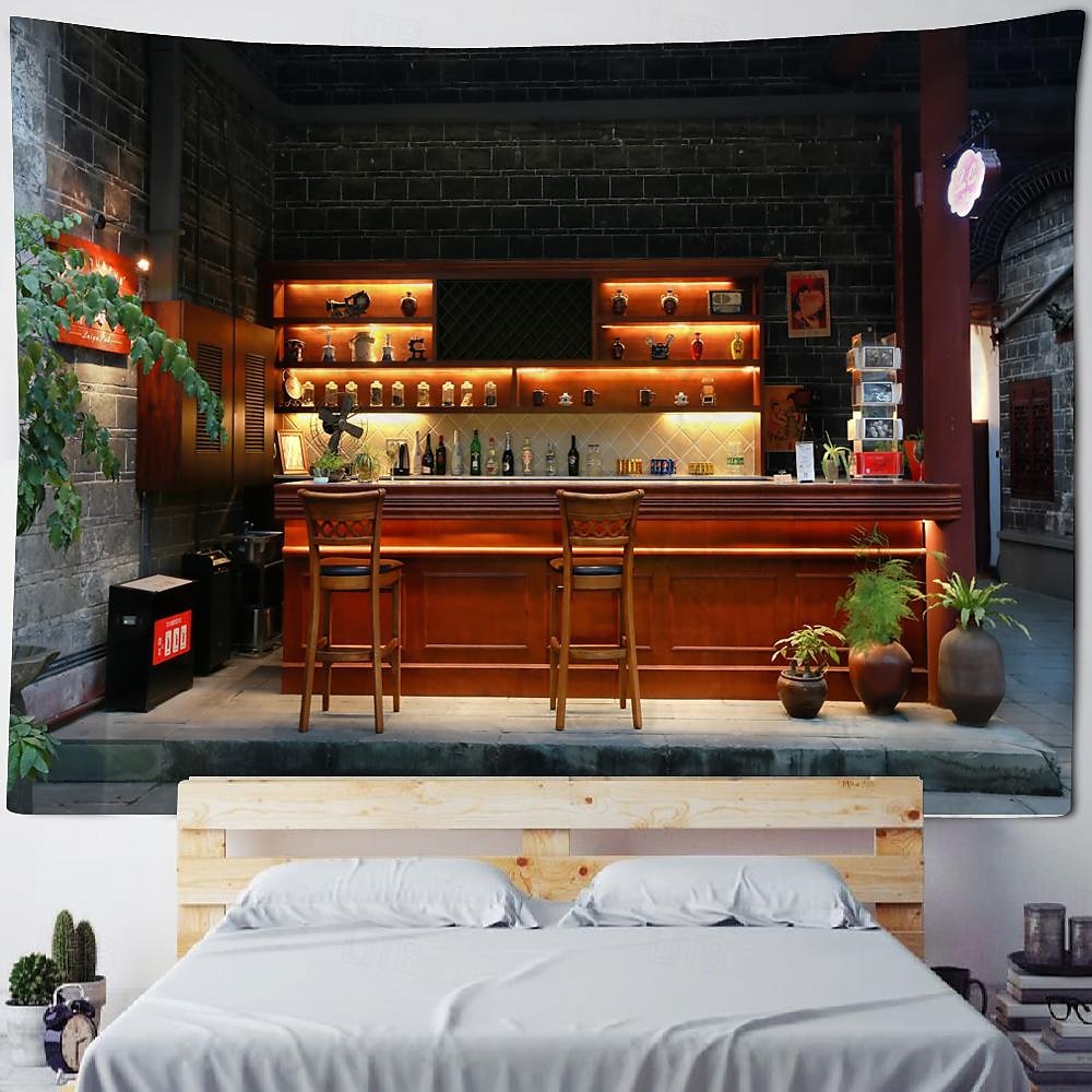 2026年 ヴィンテージ 城内 吊り下げタペストリー 壁アート 大型タペストリー 壁画 装飾 写真 背景 ブランケット カーテン 自宅 寝室 リビングルーム 装飾  コレクション – $20.99 –P2