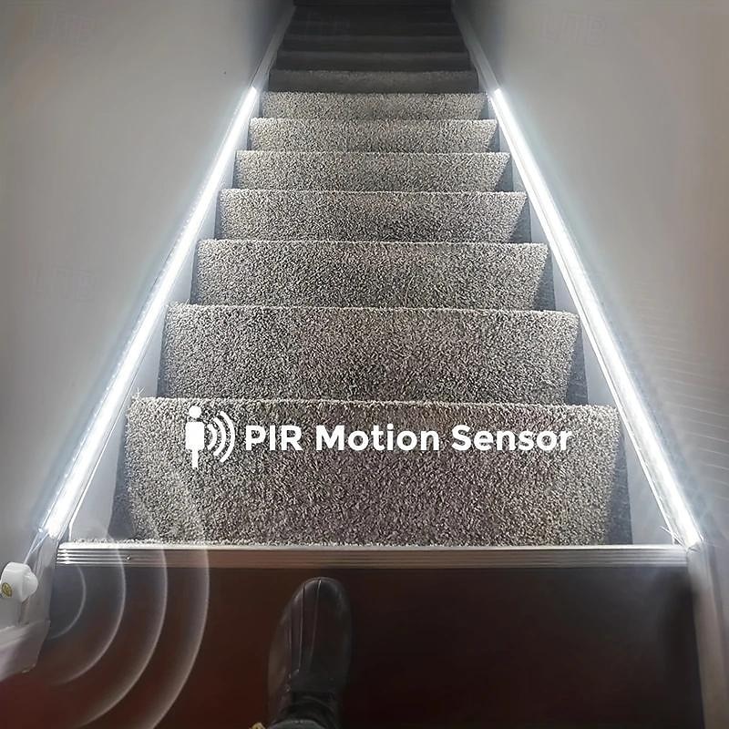 USB Wireless PIR Motion Sensor LED Strip Lights 5M 300 LEDs 5V High Brightness COB LED Tape Kitchen Cabinet Smart Night Sensor Lamp 2025 - $15.49 –P4
