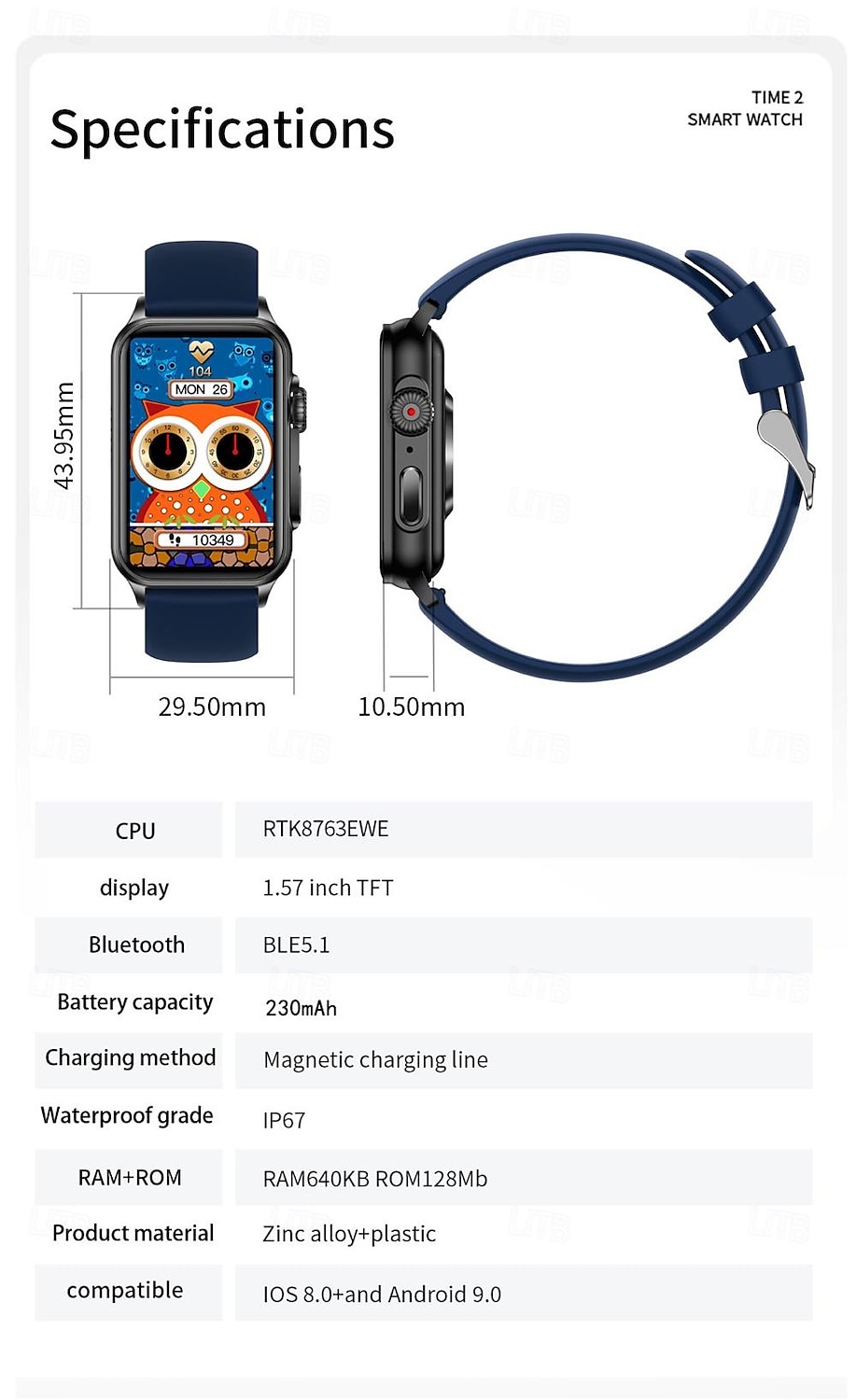 2025年 696 H23 スマートウォッチ 1.57 インチ スマートブレスレット ブルートゥース 歩数計 着信通知 睡眠サイクル計測器 と互換性があります Android iOS 女性 ハンドフリーコール メッセージ受信通知 IP 67 31.5mmウォッチケース  コレクション – $44.99 –P14