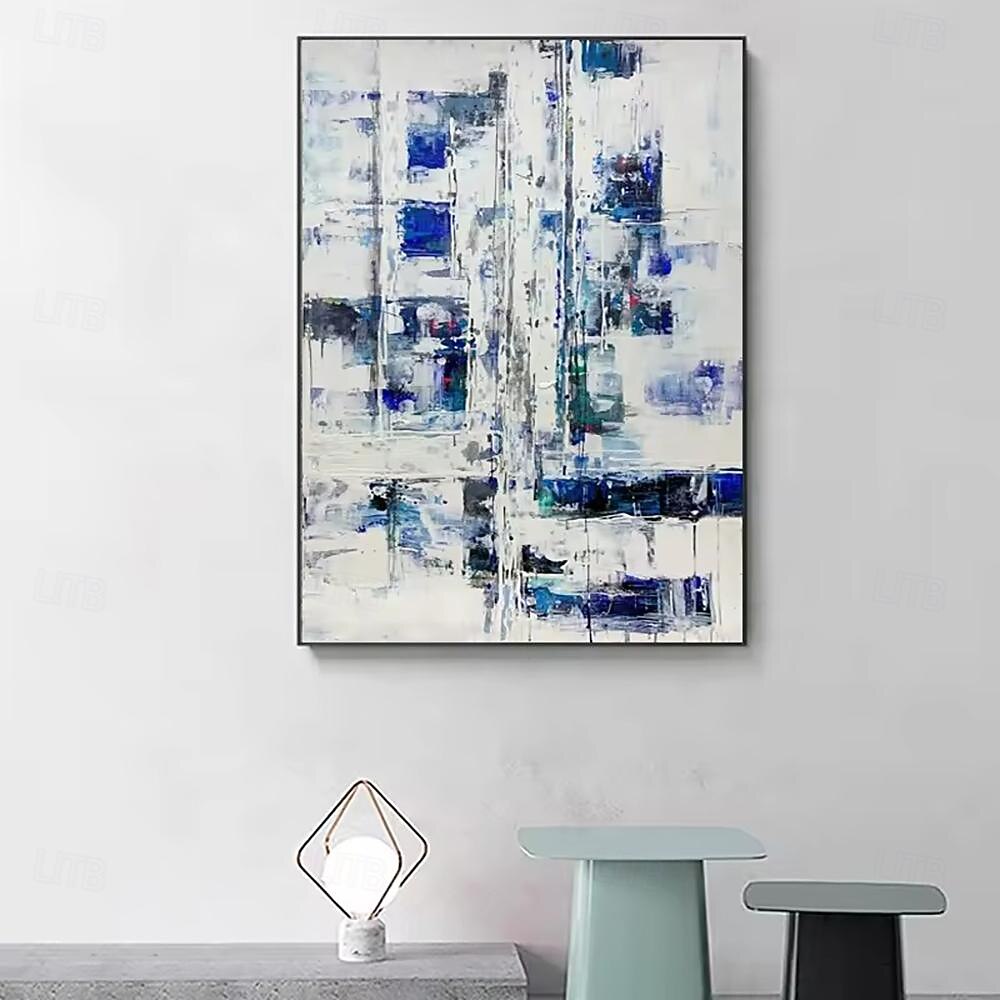 met de hand gemaakt olieverfschilderij canvas muurkunstdecoratie modern abstract voor huisdecor gerold frameloos ongerekt schilderij 2025 - $41.99 -P2
