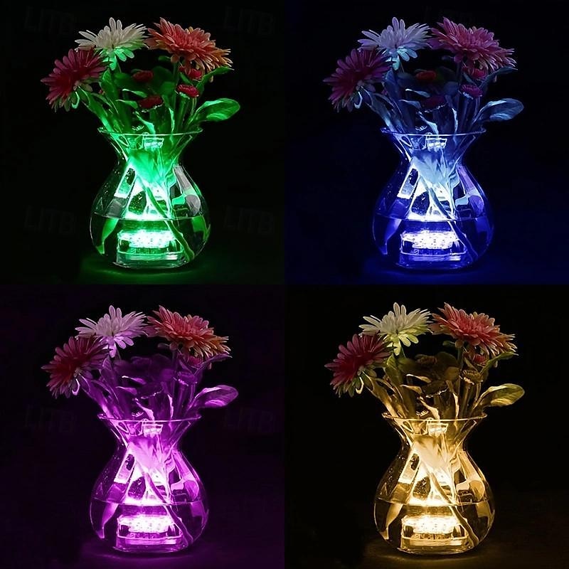 1/2/4 Pcs, Submersible LED Pool Lights with Infrared Sensor, Waterproof Underwater Pool Lights for Inground Pool ,Color Changing Underwater Lights for Ponds Battery Operated 2025 - $13.49 –P6