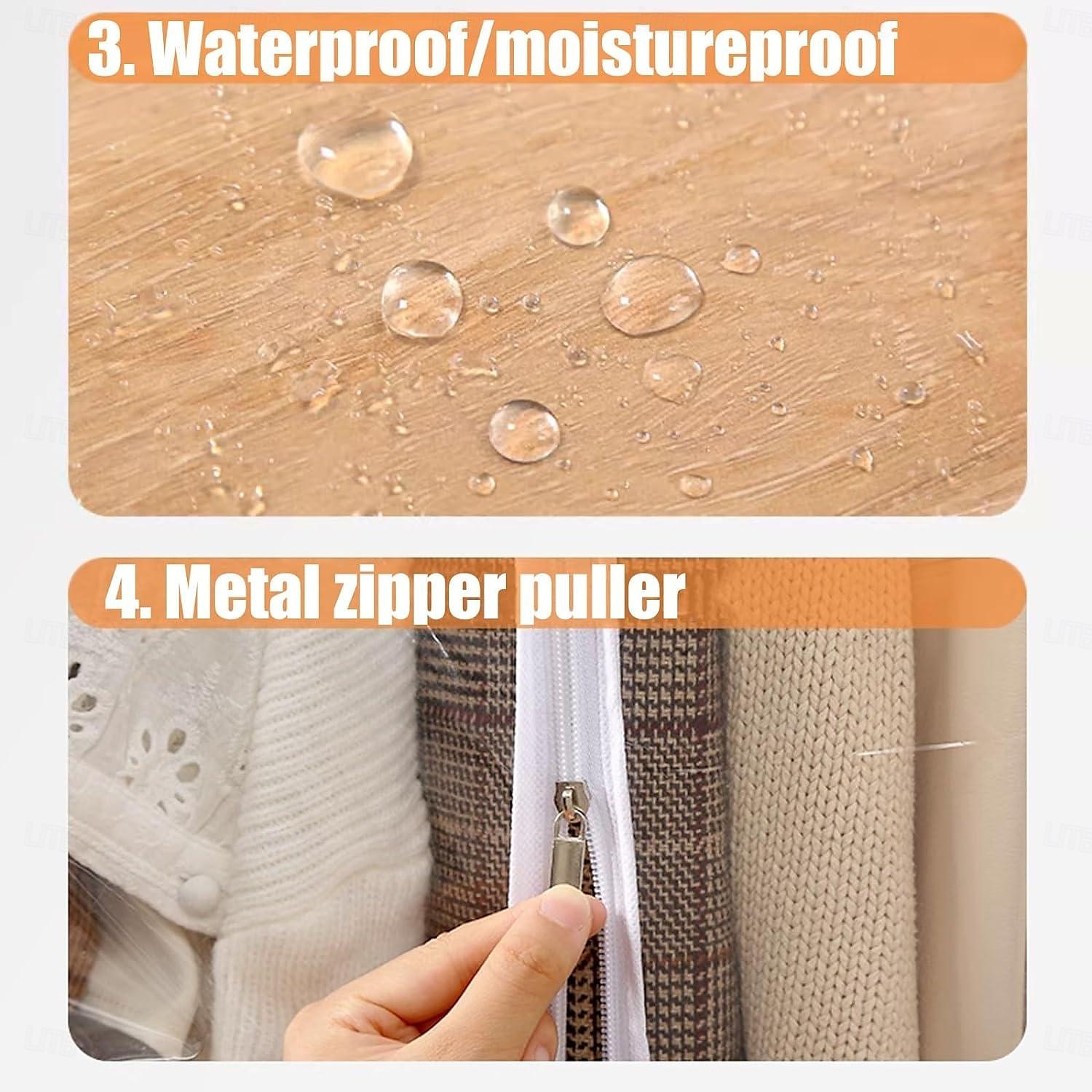 Clear Garment Rack Cover Dustproof Clothes Rack Cover with Zipper Clothes Hanging Rack Cover Clothing Storage Protector Waterproof 2025 - $11.99 –P5