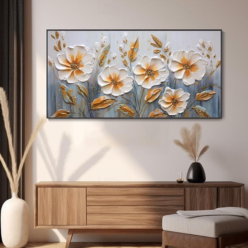 pictură în ulei forală pictură manuală abstractă artă cu flori 3d pictură în ulei pe pânză pictură în ulei peisaj natural realizat manual decorarea casei pictură în ulei cu flori de trandafir artă 2026 - $69.99 –P10