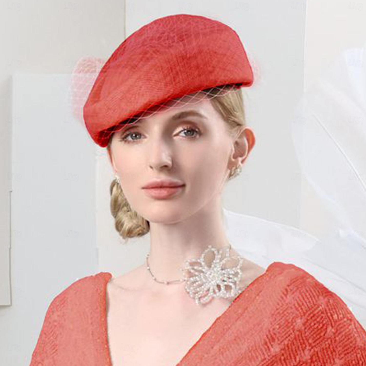 Hüte Sinamay Scheibenhut Pillbox-Hut Schleierhut Cocktail Abendgesellschaft Elegant Britisch Mit Schleife Tüll Kopfschmuck Kopfbedeckung 2026 - $51.99 –P17