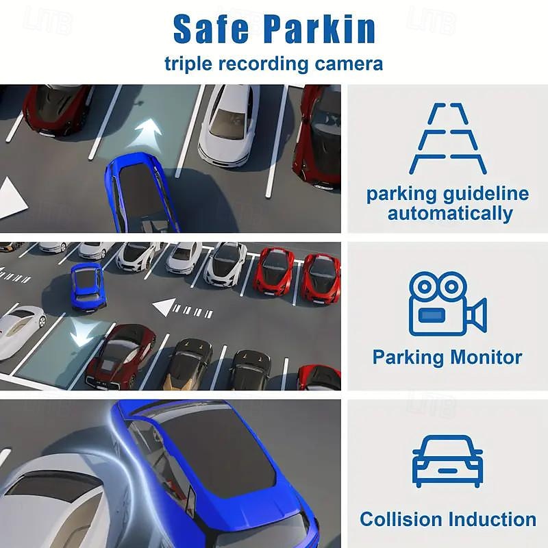 Car Car Recorder 4K Full UHD Car Camera Front and Rear Car Car Recorder with Night Vision 24 Hour Parking Mode WDR Motion Detection 2025 - $41.99 –P7