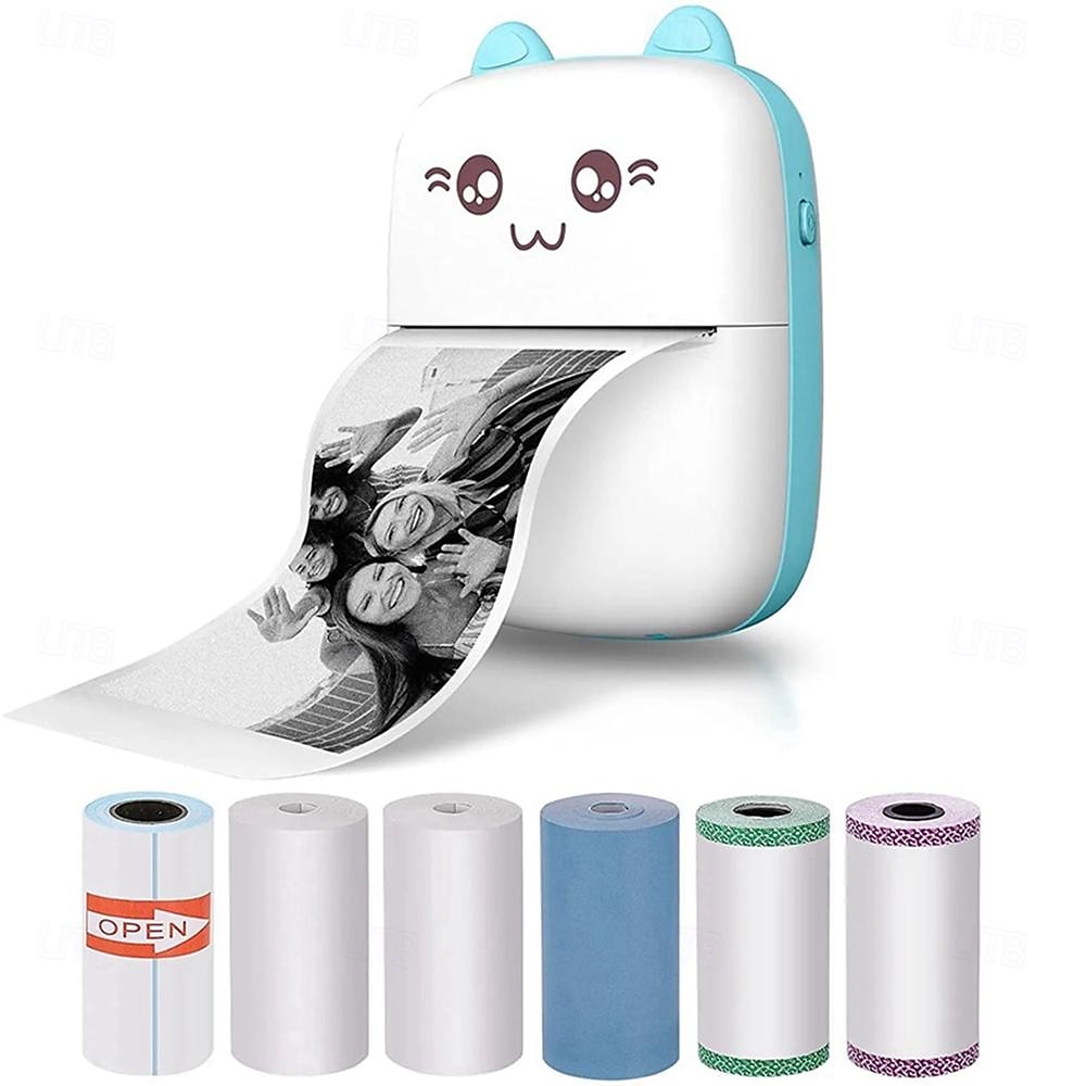 Mini Portable Pocket Mobile Thermal Printer Smart Inkless Printing Stickers Label Photo Wireless Bluetooth Printer 2025 - $33.99 –P10