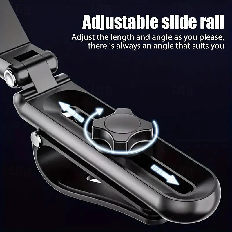 1080 Rotating Sun Visor Car for Phone Mount -Universal iPhone 7Holder with Full Swivel Sun-Blocking and 7 Inch Support for SeamlessDriving Experience 2025 - $8.99 –P6