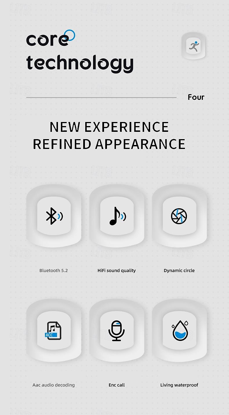 2024 Bone Conduction Headphone Ear Hook Bluetooth 5.2 Sports Stereo HIFI for Apple Samsung Huawei Xiaomi MI Everyday Use Mobile Phone Office Business Travel Entertainment Car Motorcycle 2025 - $20.99 –P3